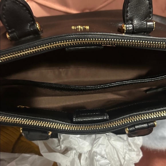 Ralph Lauren Black Textured Handbag - Picture 4 of 8